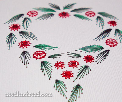 Embroidered Christmas Cards