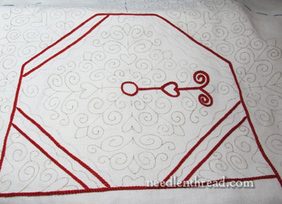 Hungarian Redwork Table Linen