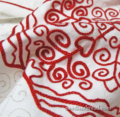 Hungarian Redwork Runner Embroidery Project