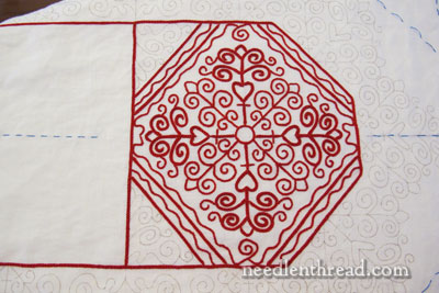 Hungarian Redwork Embroidery Project