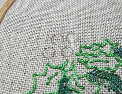 Stitch Play Hand Embroidered Christmas Greenery