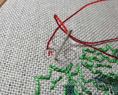 Stitch Play Hand Embroidered Christmas Greenery