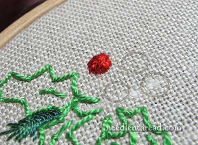 Stitch Play Hand Embroidered Christmas Greenery