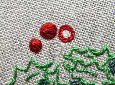 Stitch Play Hand Embroidered Christmas Greenery