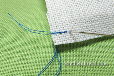 Neatening the Fabric Edge on Embroidery Projects