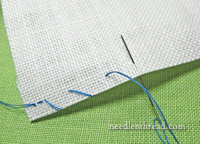 Neatening the Fabric Edge on Embroidery Projects
