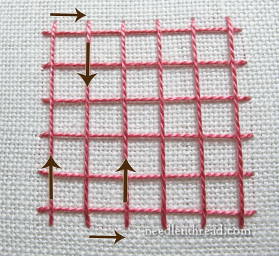 Griffin Stitch Lattice Filling