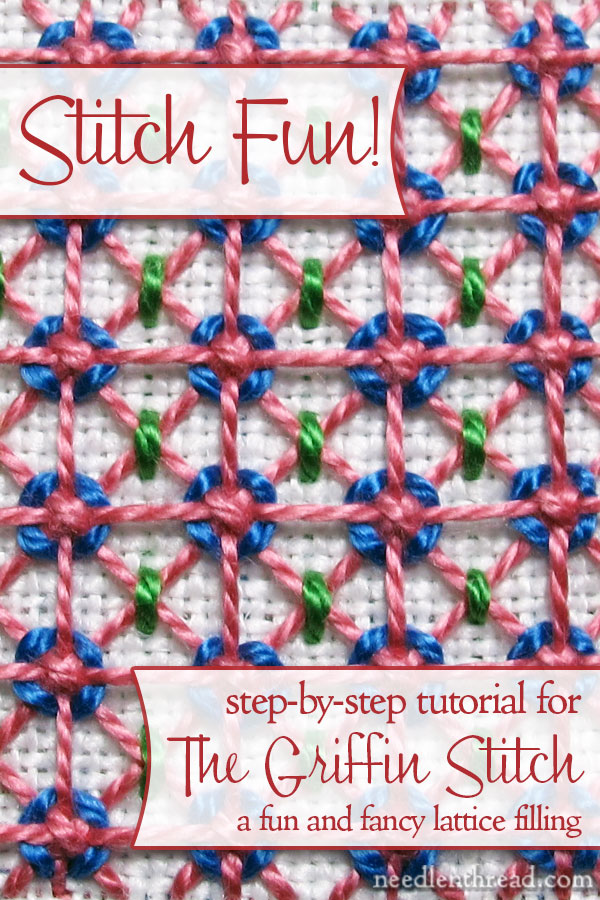 Stitch Fun! Lattice Filling – Griffin Stitch –