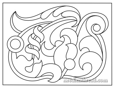 Jacobean Jumble embroidery pattern