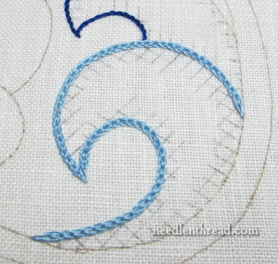 Lattice Stitch with French Knots