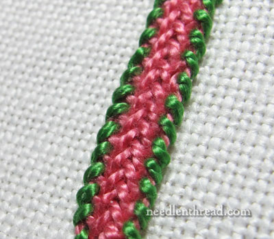 Whipped Plaited Braid Stitch