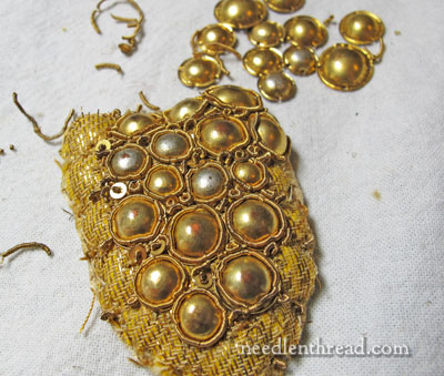 Taking Apart Goldwork Embroidery