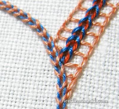 Laced and Whipped Embroidery Stitches