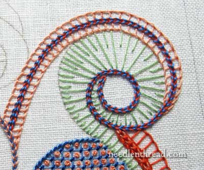 Embroidered Lattice Filling Sampler