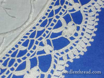 Vintage Linen with Crocheted Edge