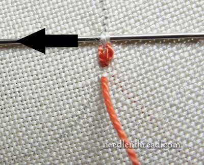 Hungarian Braided Chain Stitch in a Circle