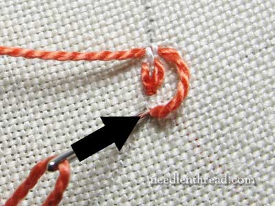 Hungarian Braided Chain Stitch in a Circle