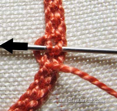 Hungarian Braided Chain Stitch in a Circle