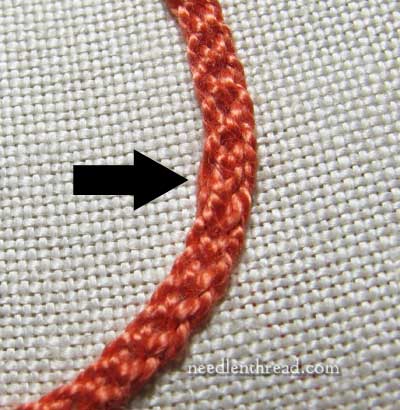 Hungarian Braided Chain Stitch in a Circle