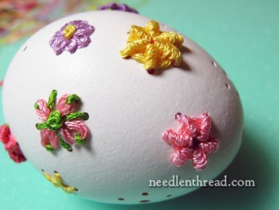 Embroidered Eggs - Stitches