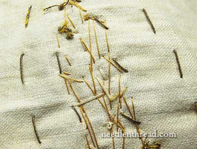 Goldwork Embroidery: Wheat