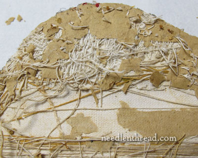 Goldwork Ecclesiastical Embroidery - Agnus Dei - construction