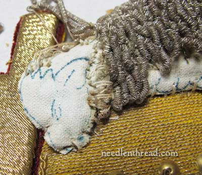 Goldwork Ecclesiastical Embroidery - Agnus Dei - construction