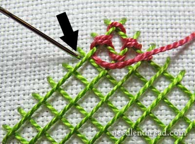 Laced Lattice Stitch Tutorial