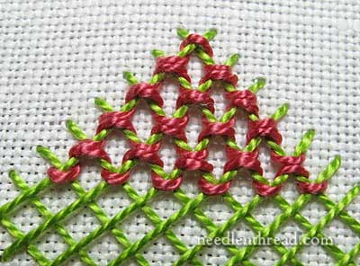 Laced Lattice Stitch Tutorial