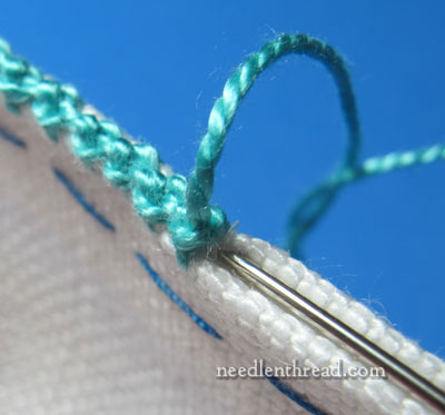 Palestrina Stitch Edging