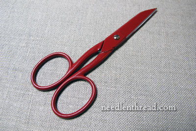 Red Bohin Embroidery Scissors