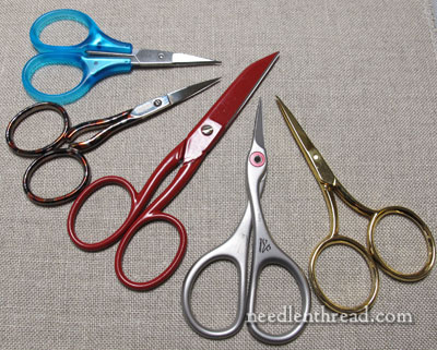 Tiny Red Embroidery Scissors