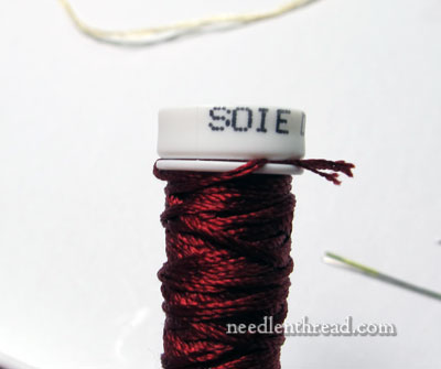 Working with Soie de Paris & other filament embroidery silk