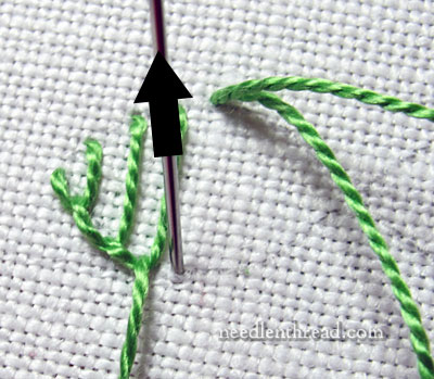 Buttonhole Chain Stitch Waves