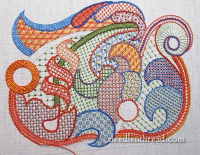 Lattice Stitch Embroidery Sampler