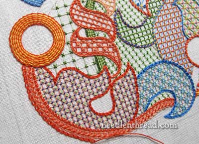 Lattice Stitch Embroidery Sampler