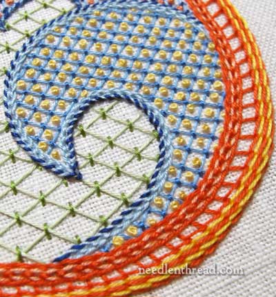 Lattice Stitch Embroidery Sampler