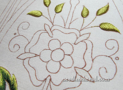 Mission Rose Embroidery Project in Silk & Goldwork