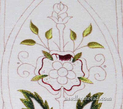 Mission Rose Silk & Gold Embroidery Project