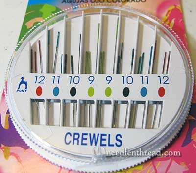 Pony Gold Eye Hand Sewing Needles: Chenille, Size 18-22, Multi-Colour