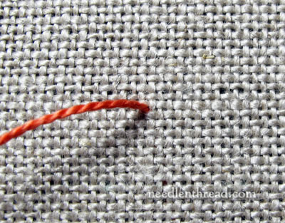 Turk's Head Knot embroidery stitch