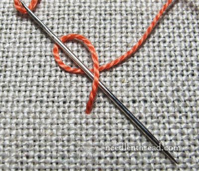 Turk's Head Knot embroidery stitch