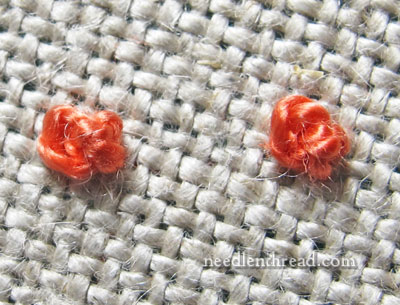 Turk's Head Knot embroidery stitch