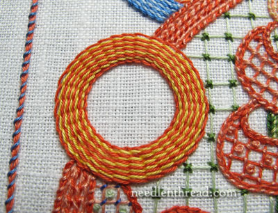 Lattice Embroidery Stitch Sampler