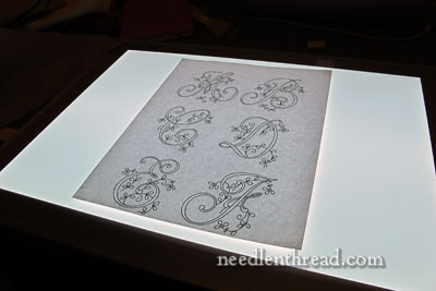 The LightPad – Perfect for Tracing Embroidery Patterns onto Fabric –