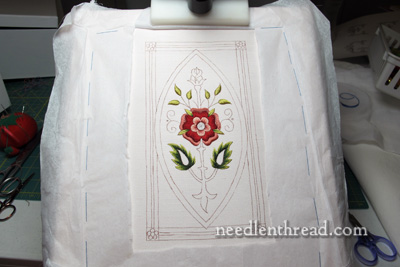 Mission Rose Silk Embroidery Satin Stitch