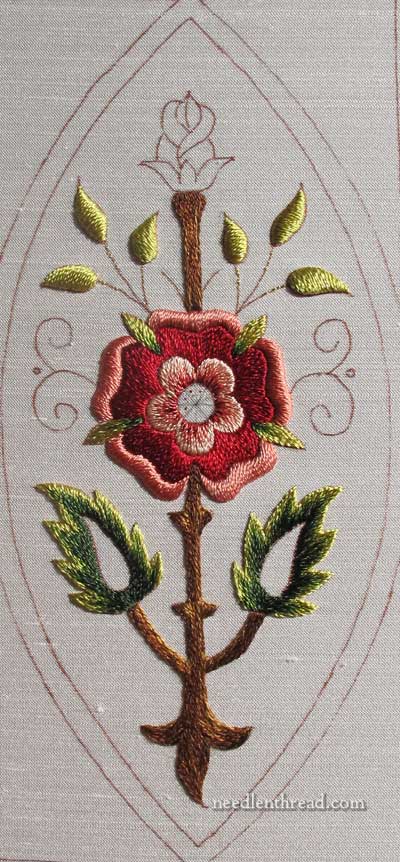 Mission Rose Silk Embroidery Project