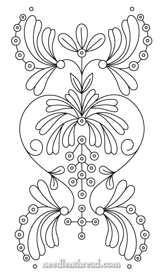 Free Hand Embroidery Pattern: Art Nouveau