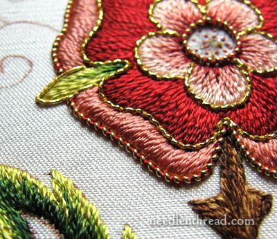 Mission Rose Goldwork Embroidery