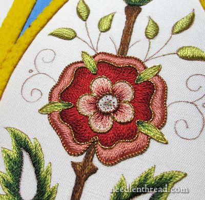 Mission Rose Goldwork Embroidery